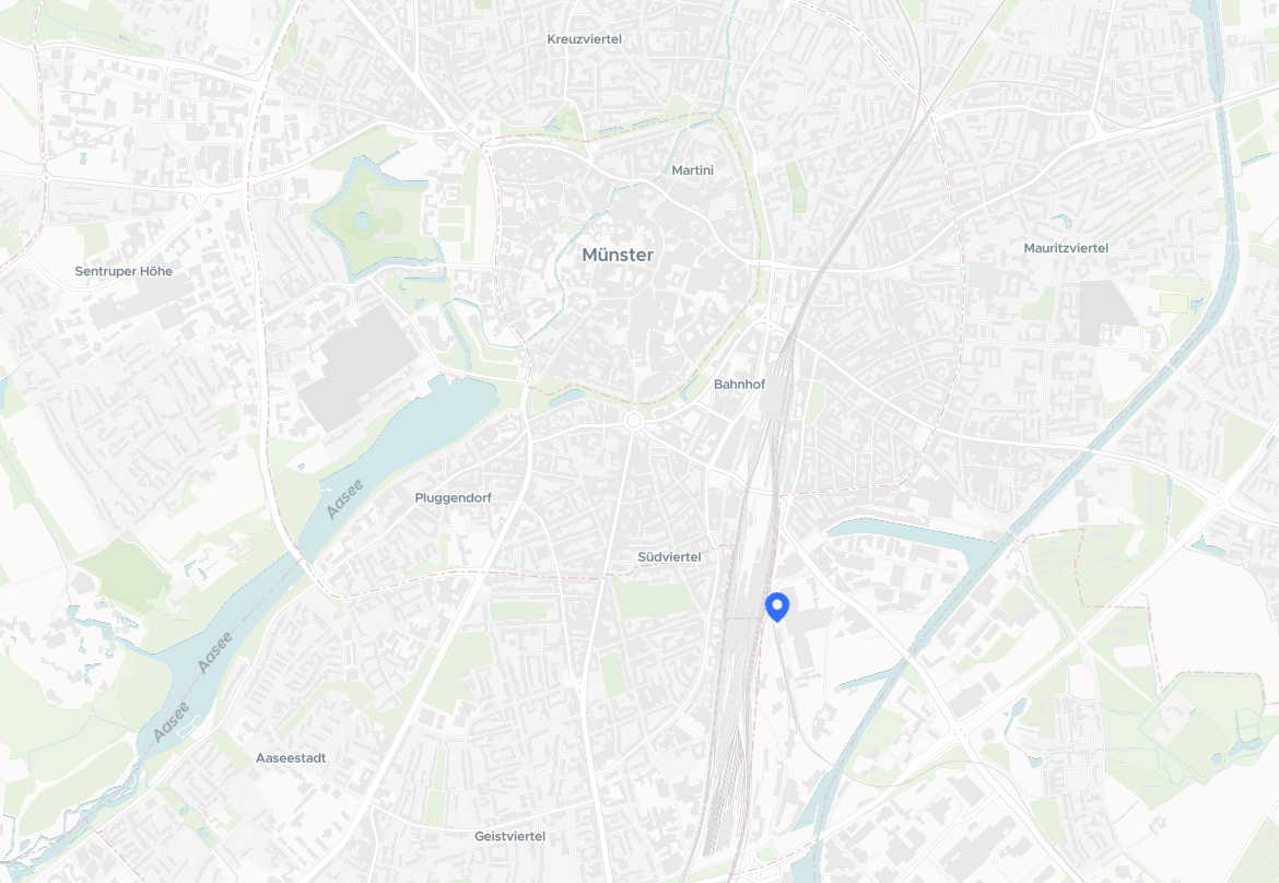 Rechtsanwalt Münster Kanzlei - Jurivio Standort Karte 